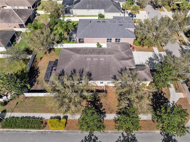 aerial view featuring a residential view