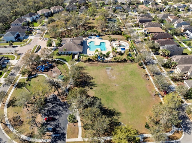 bird's eye view featuring a residential view