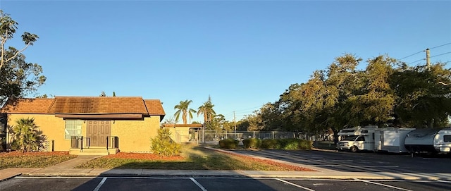 view of street with curbs and sidewalks