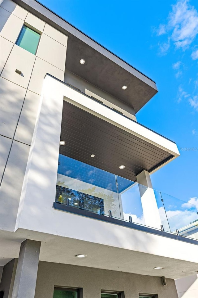 details featuring stucco siding