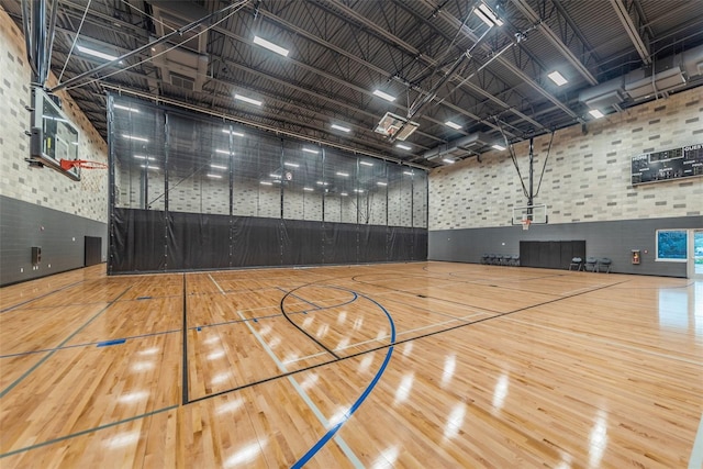 view of basketball court featuring community basketball court