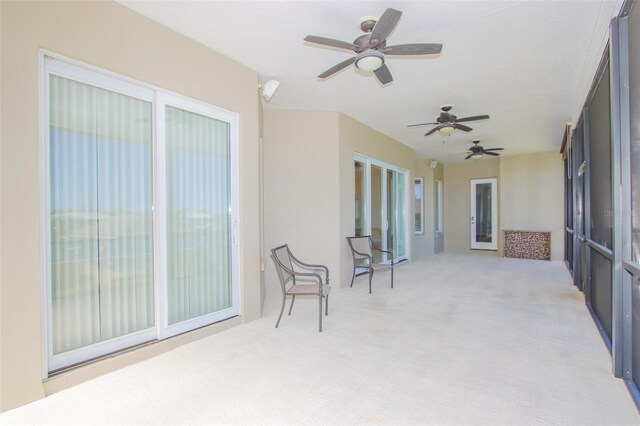 view of sunroom