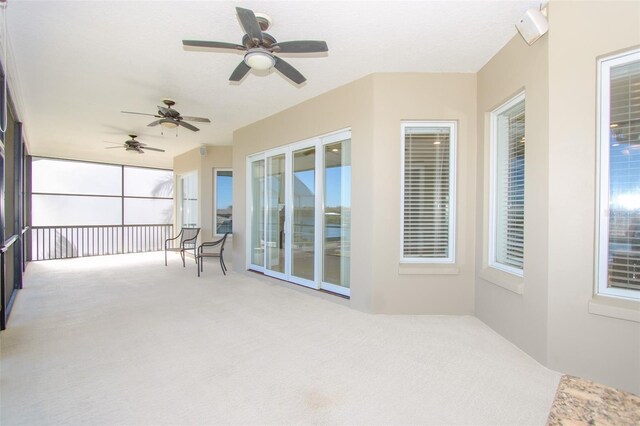 view of sunroom