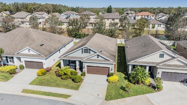 aerial view featuring a residential view