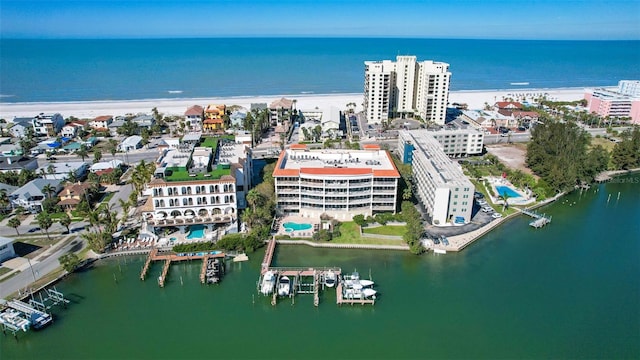 3805 Gulf Blvd Unit 404, St Pete Beach, FL 33706 - drone / aerial view of a large body of water