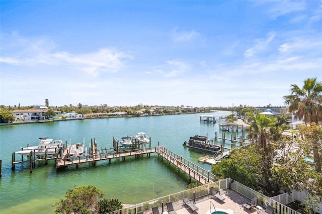 3805 Gulf Blvd Unit 404, St Pete Beach, FL 33706 - dock with boat lift and a water view