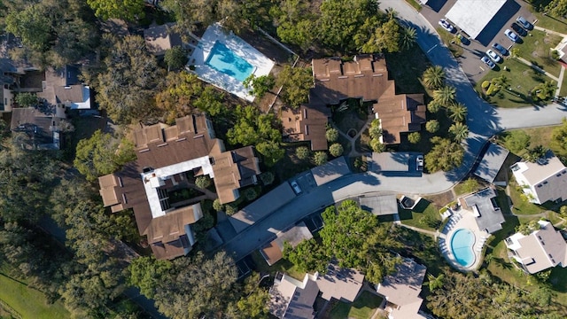 aerial view featuring a residential view