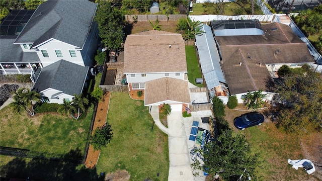 bird's eye view featuring a residential view