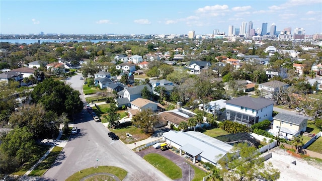 bird's eye view featuring a view of city