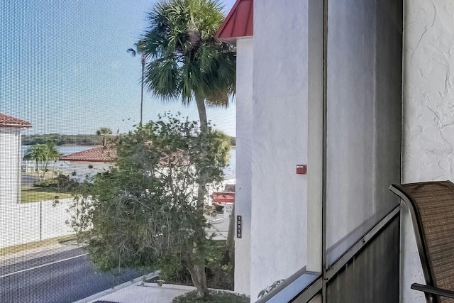 details featuring stucco siding