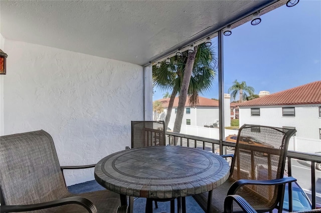 view of sunroom