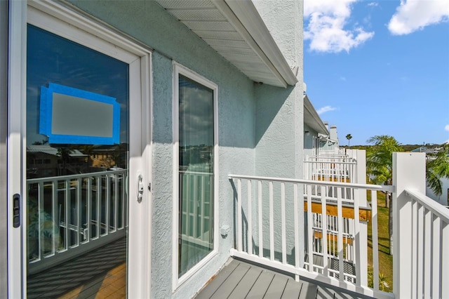 view of balcony