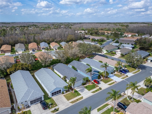 aerial view featuring a residential view