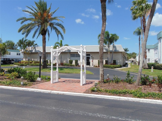 view of front facade with a residential view