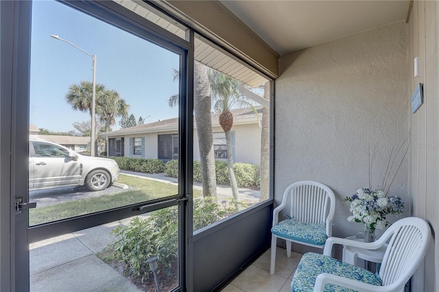 view of sunroom / solarium