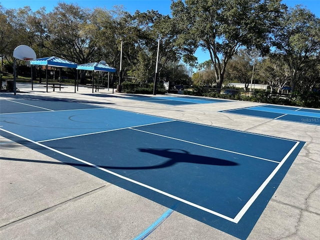 view of basketball court with community basketball court