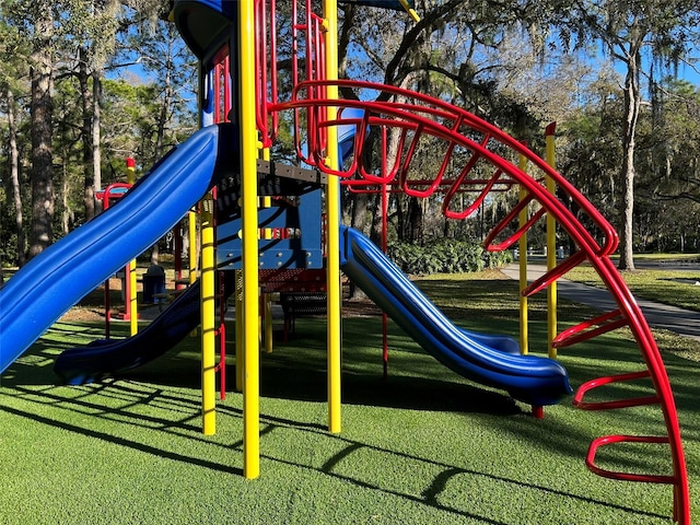 view of community jungle gym