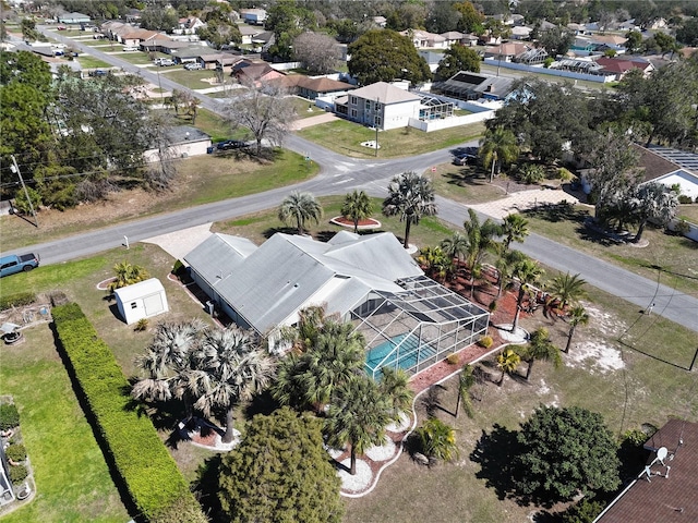 bird's eye view featuring a residential view