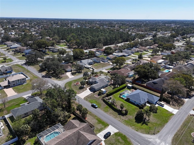 bird's eye view featuring a residential view