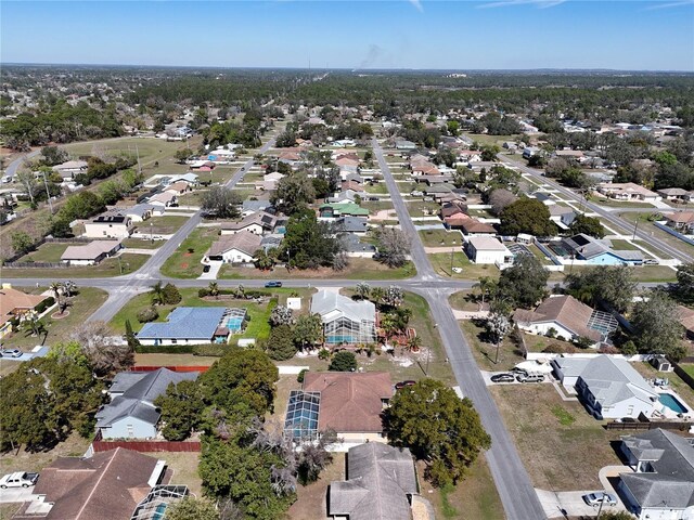 bird's eye view featuring a residential view