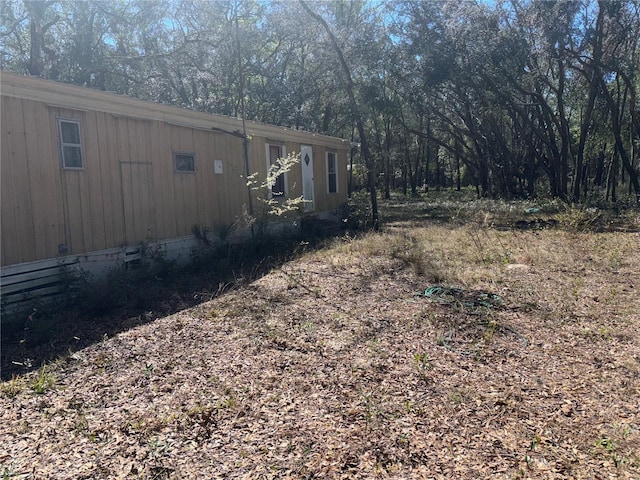 view of home's exterior featuring crawl space