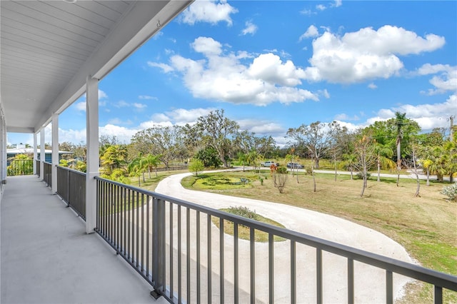 view of balcony