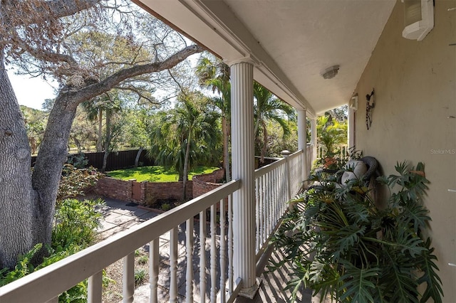 view of balcony