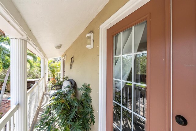 view of balcony