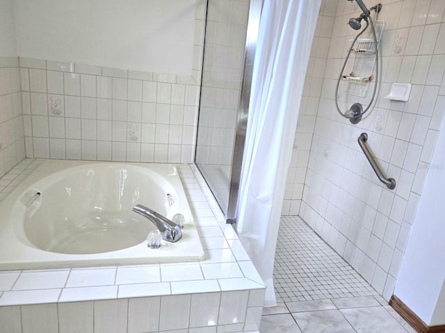 1811 Tawnee Pl, Brandon, FL 33510 - full bath with a shower stall and a bath