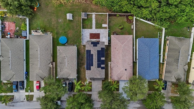 aerial view featuring a residential view