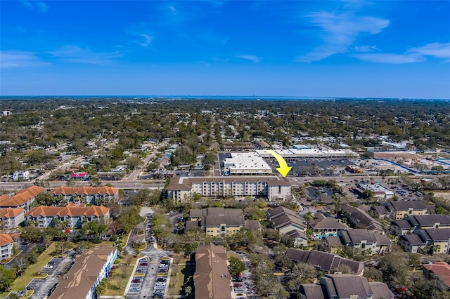 aerial view featuring a residential view