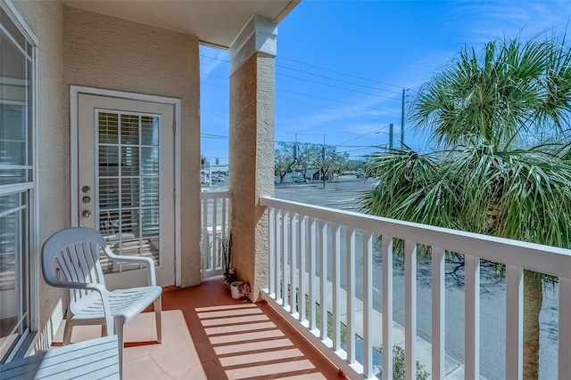 view of balcony