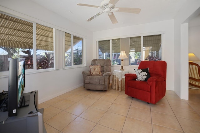 1549 San Christopher Dr, Dunedin, FL 34698 - interior space featuring a ceiling fan