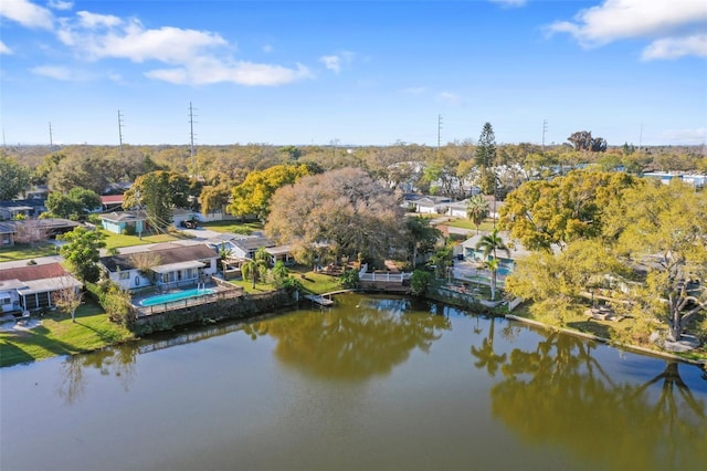 1549 San Christopher Dr, Dunedin, FL 34698 - aerial view featuring a water view