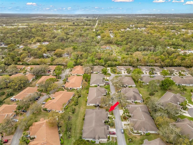 drone / aerial view featuring a residential view