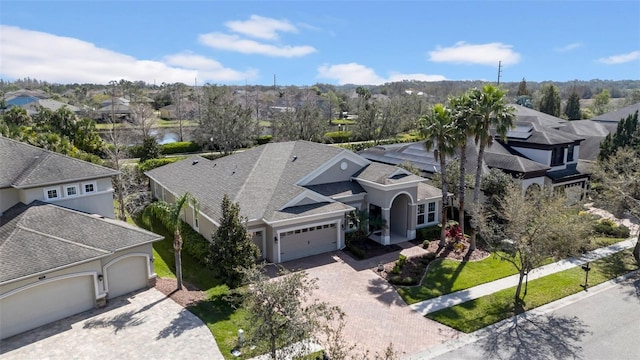 drone / aerial view featuring a residential view