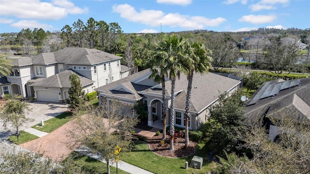 drone / aerial view featuring a residential view