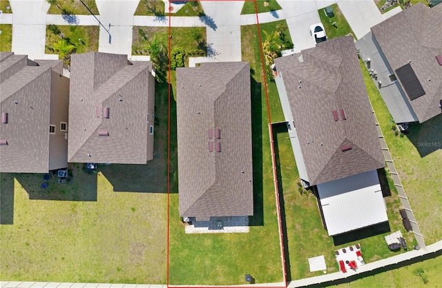 9412 Lemon Drop Loop, Ruskin, FL 33573 - aerial perspective of suburban area featuring property parcel outlined
