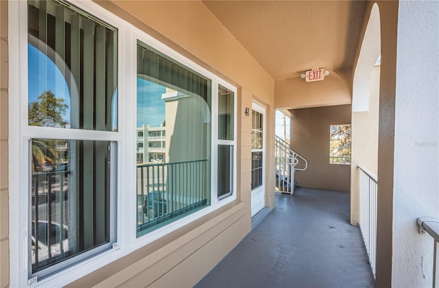 view of balcony