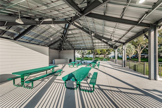 surrounding community featuring a patio and a gazebo