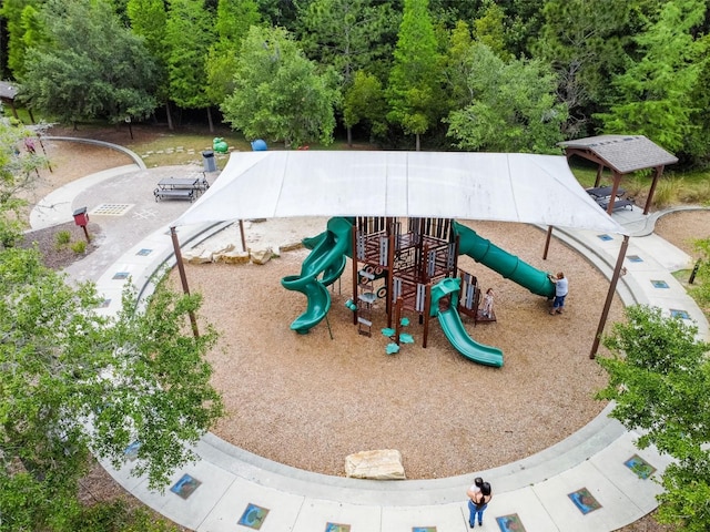 view of community jungle gym