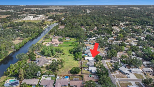 9048 94th St, Seminole, FL 33777 - drone / aerial view featuring a residential view and a water view