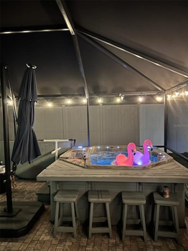 view of patio with fence