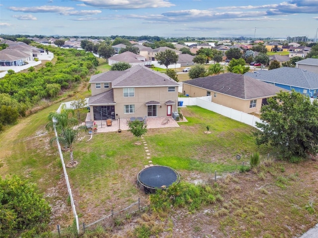 drone / aerial view with a residential view