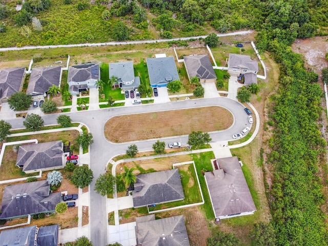 bird's eye view featuring a residential view