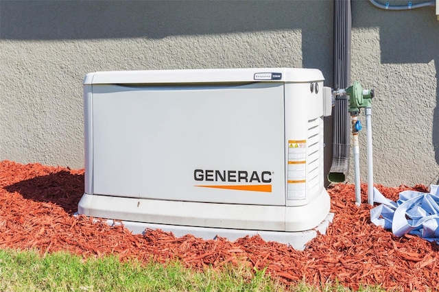 details with a power unit and stucco siding