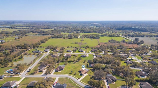 bird's eye view with a residential view