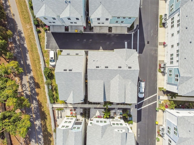 aerial view featuring a residential view
