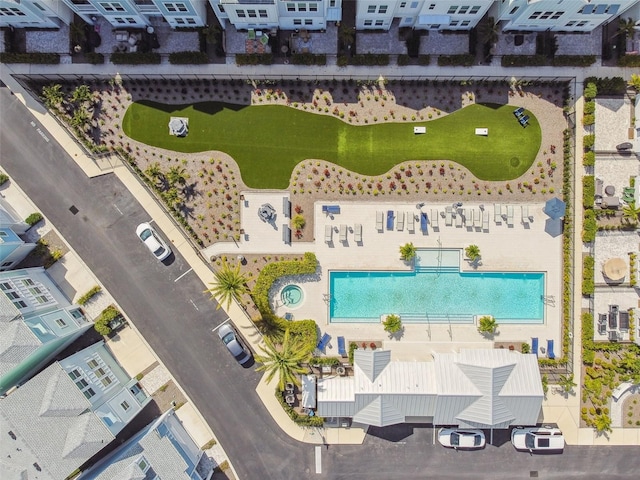 birds eye view of property