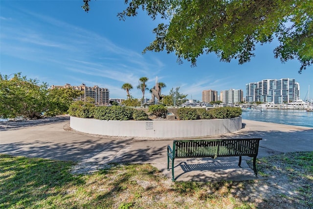 view of property's community with a view of city